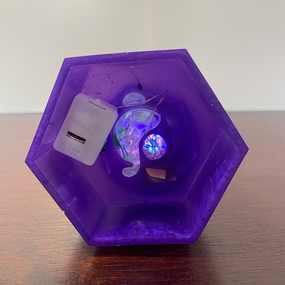 Lighted Crystal Tower with Blue Crystal Orb - Picture 6 of 8